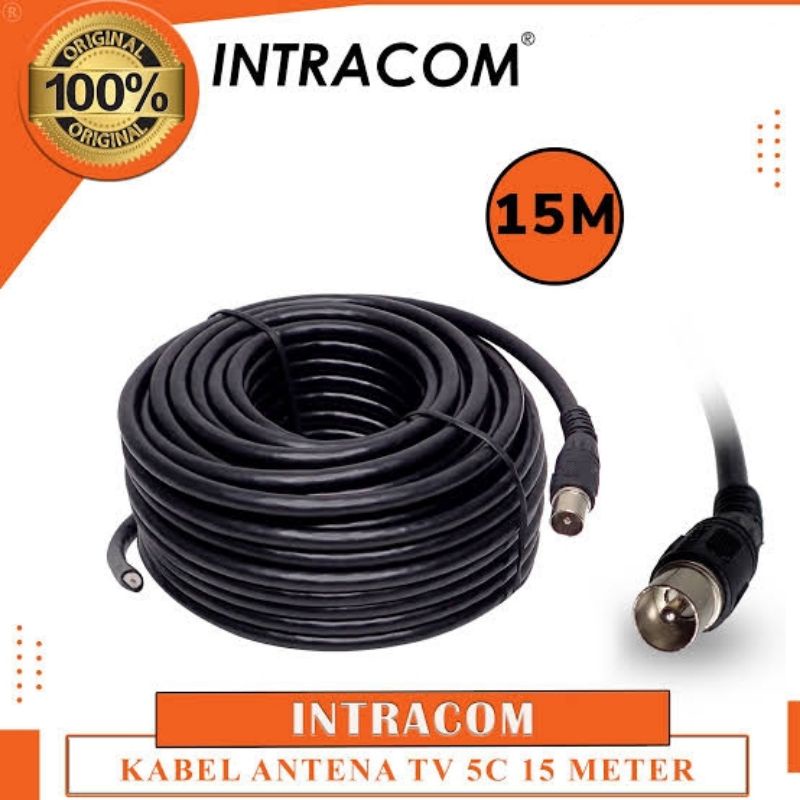 Intracom Kabel Antena + Jek TV 5C / Coaxial Cable + Connector  TV