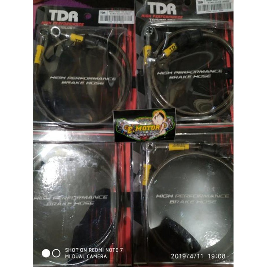 Selang Rem TDR Carbon 95cm