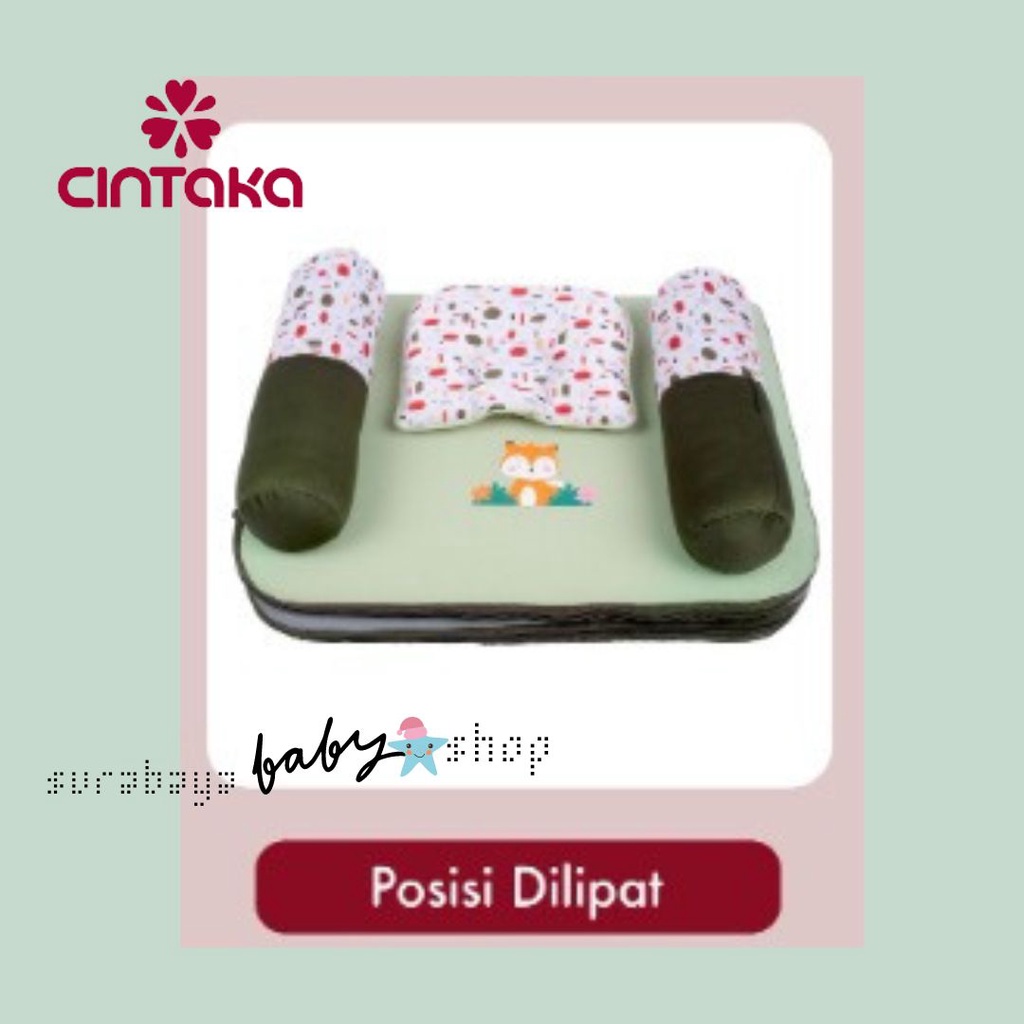 Cintaka Kasur Bayi Lipat + Kelambu Print Fox Series - CBK2841