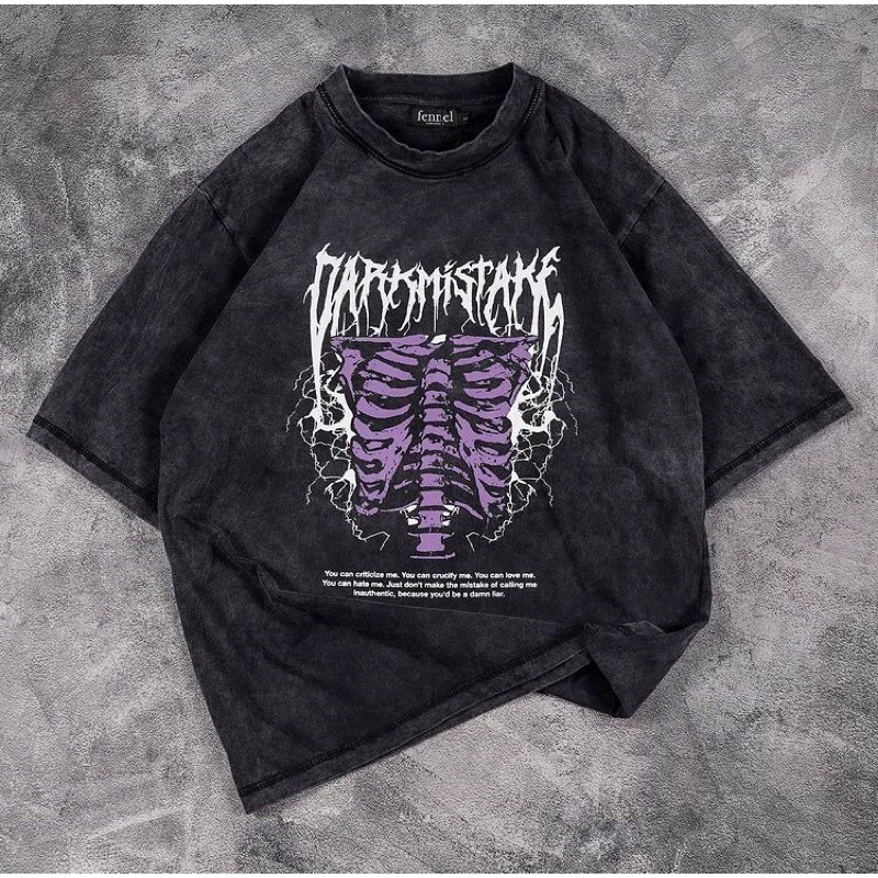 Baju Kaos Distro Oversize Wash