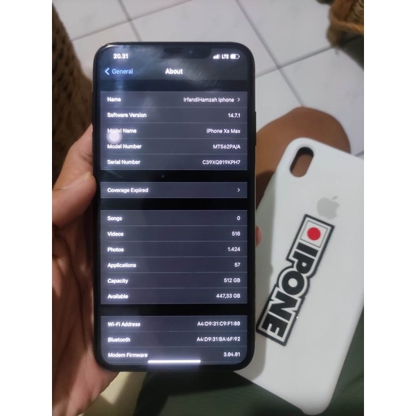 iphone xs max 512 ibox