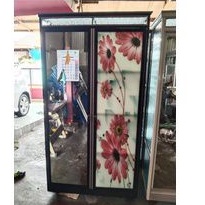 lemari pakaian 2 pintu kaca printing