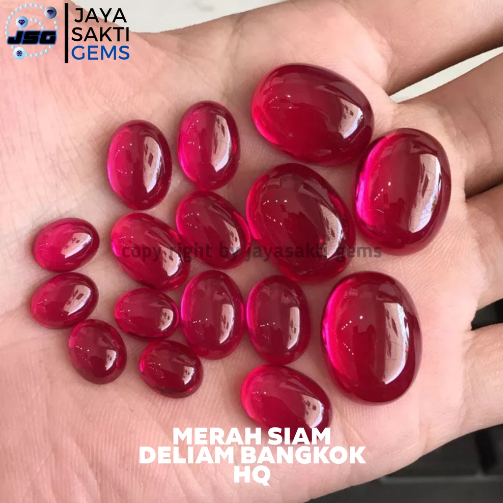 BATU AKIK PERMATA MERAH SIAM BANGKOK HQ SUPER QUALITY