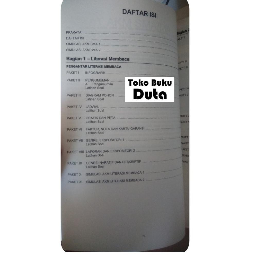 Beauty Buku Soal Akm Asesmen Kompetensi Minimum Sma Ma Shopee Indonesia