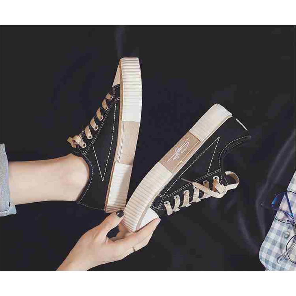 CUCI GUDANG SALEE!! Sepatu Sneakers Canvas Wanita Sepatu Fashion Terlaris Sneakers kasual Unisex Free Box