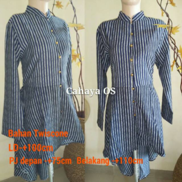 Baju Atasan Wanita Lurik