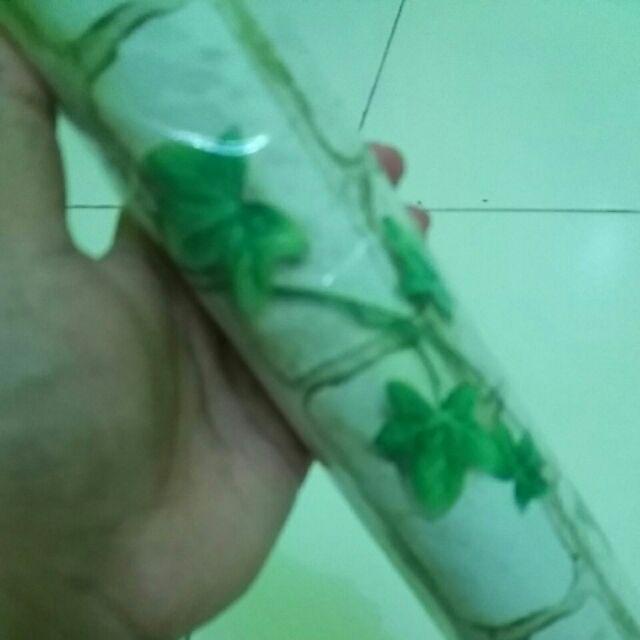 R018ls Wallpaper Sticker Ku - Batu Bata Daun Wallpaper Dinding