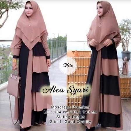 Baju syari mewah gamis Wanita Terbaru Anjani Dress Termurah 2021