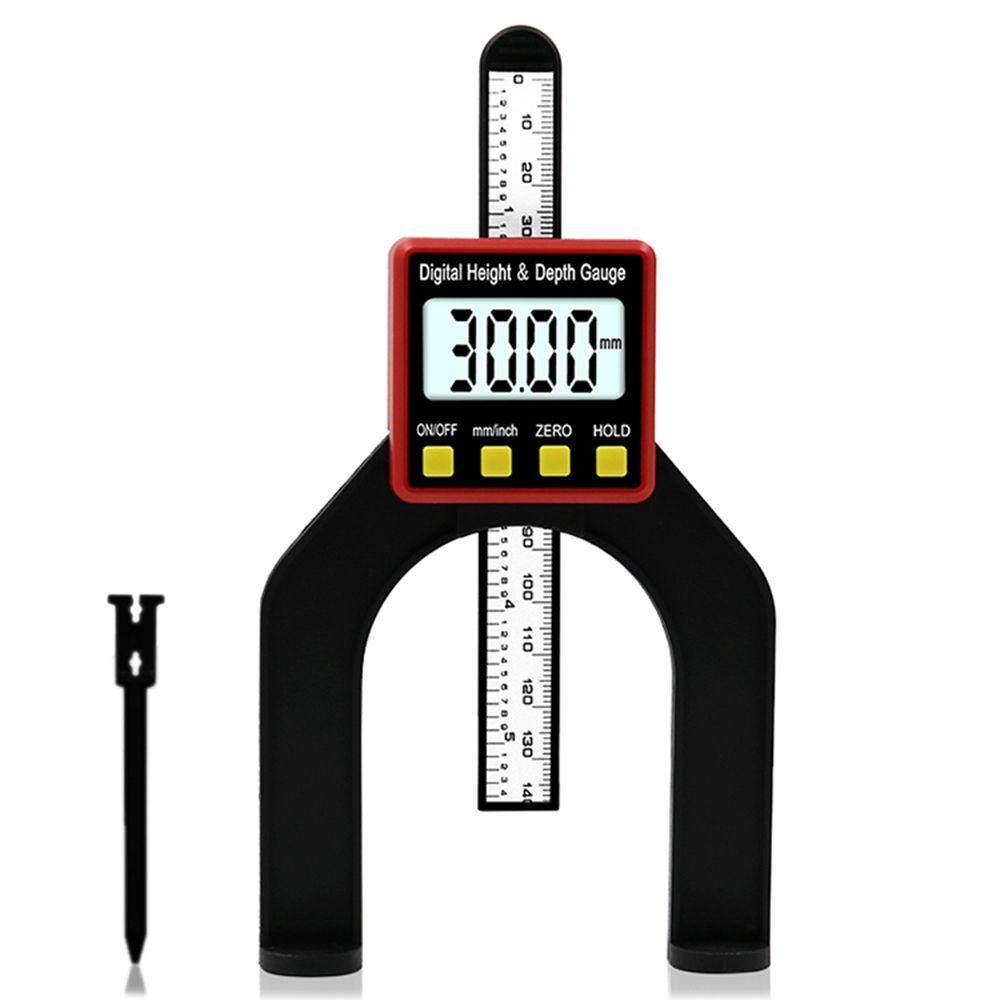 Top Digital Depth Gauge Alat Ukur Jangka Sorong Dengan Kaki Pengukur Kedalaman Bukaan