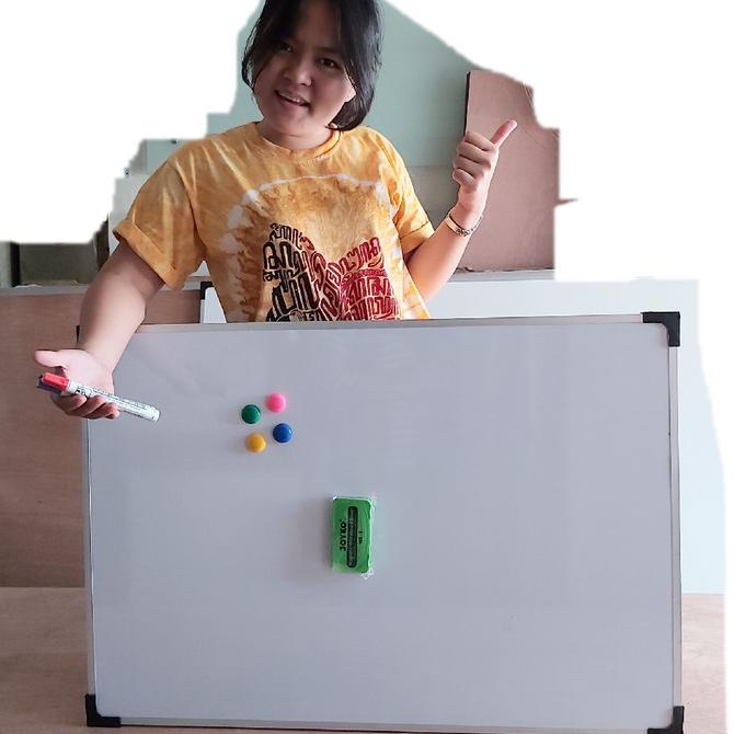 

whiteboard magneting gantung 60 x 90 cm