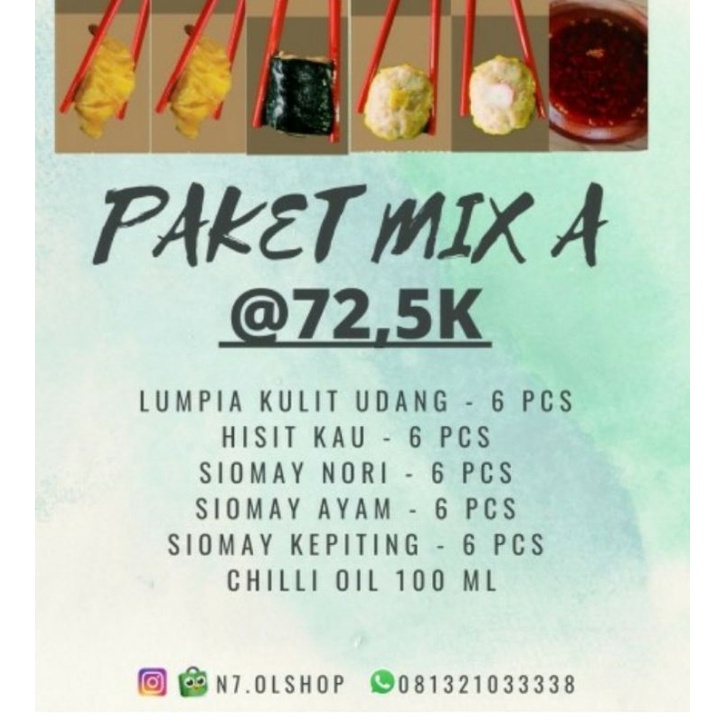 

Paket Frozen Dimsum isi 30 + chilli oil