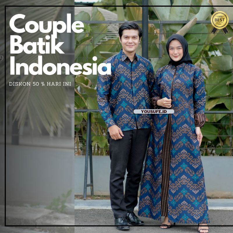 Couple Batik Terbaru Motif Best Seller Zig Zag Bisa Seragaman Batik Muslimah Cardy Menyatu Lengan Panjang dan Pendek Cocok Untuk Semua Kalangan Kode Couple01Z