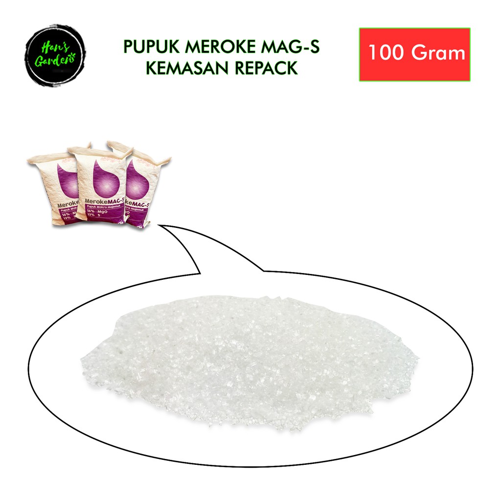 Meroke MAG S magnesium sulfat hidroponik grade 100 gr