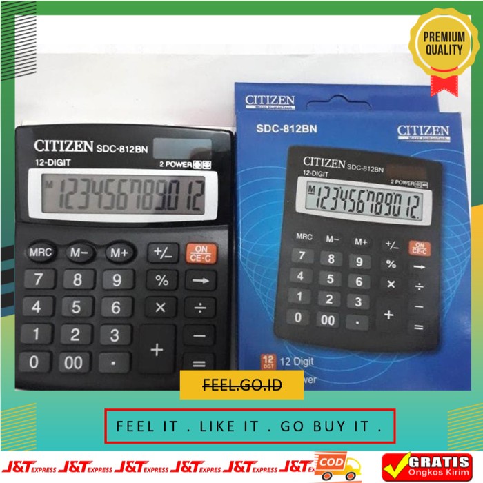 

Terbagus Termurah Kalkulator Citizen Sdc 812 BN . Kalkulator 12 digit