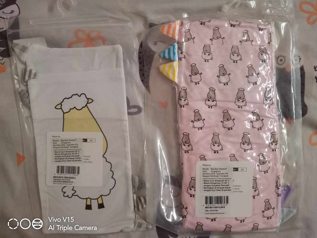 Baabaasheepz Case Small Medium Large Baa Baa Sheepz Cover Guling Bamboo Bedtime Sarung Bantal Pillow