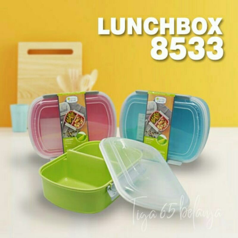 LUNCH BOX / Kotak Bekal / STAINLESS STEEL / Tempat Makan / Container / Lunch Box 8533