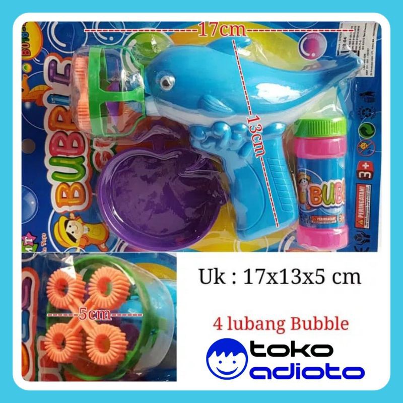 Bubble Gun / Tembakan Gelembung / Pistol Gelembung / Dolphin Bubble Gun