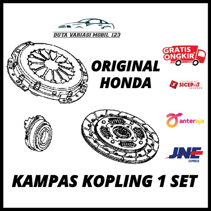 Kampas Kopling Jazz Idsi Vtec 2004 2005 2006 2007, City Idsi Vtec 2004 2005 2006 2007 2008 Original 