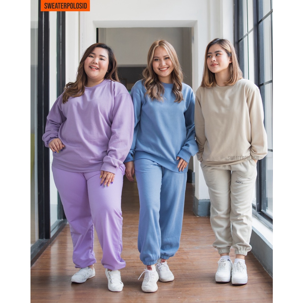 SWEATERPOLOSID  Basic Sweater Polos Size M - XXL( Pria & Wanita )-4