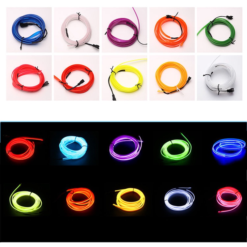 Lampu EL Wire Flexible CCFL Neon Fleksible LED Strip Harga Per Meter