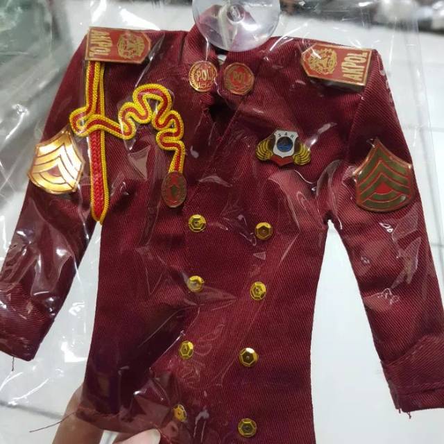 tempelan kaca mobil baju unyil | Baju unyil Akpol merah |baju kecil akpol |tempelan akpol kaca mobil