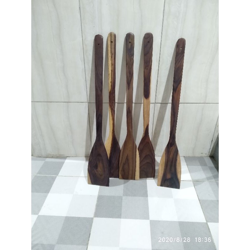 SUTIL / SENDOK / SODET / SPATULA KAYU SONOKELING P60 JUMBO