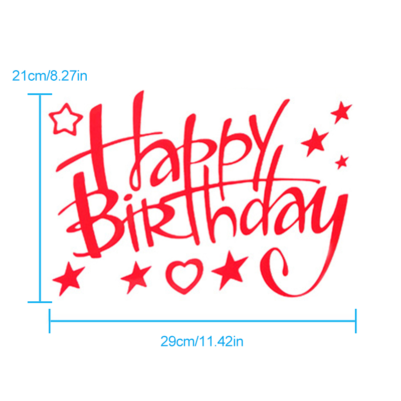 Stiker Balon Desain Happy Birthday Untuk Dekorasi Pesta