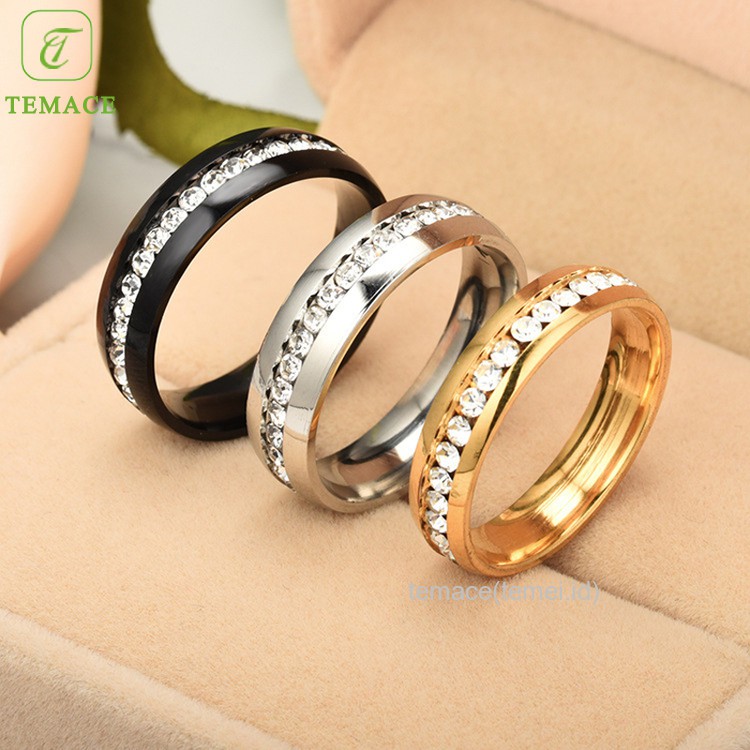 CINCIN TITANIUM COUPLE PRIA WANITA ANTI KARAT ANTI LUNTUR KEREN