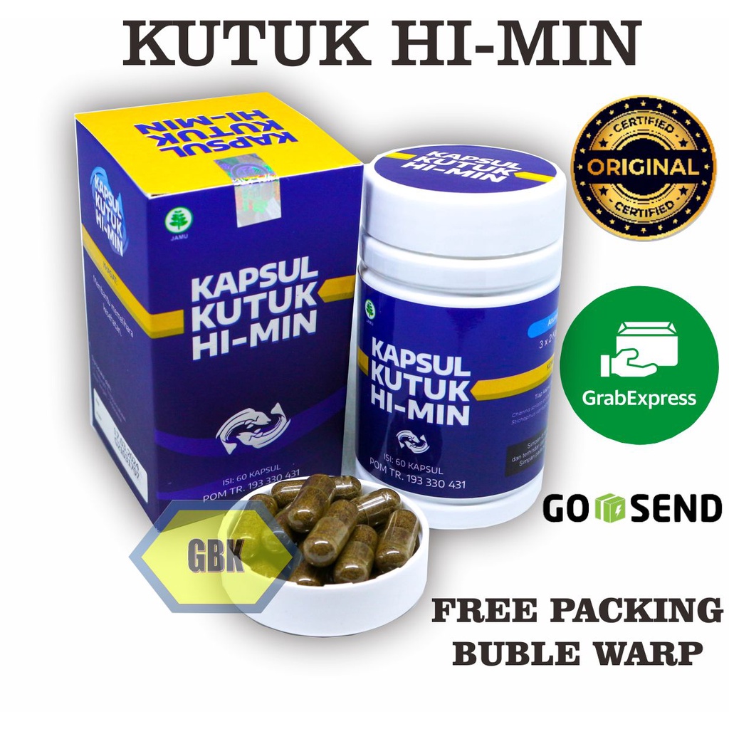 Kapsul Kutuk Hi-Min | Kutuk Premium Albumin Pengering Luka Bakar Diabet Luka Pasca Operasi - Naturafit BPOM