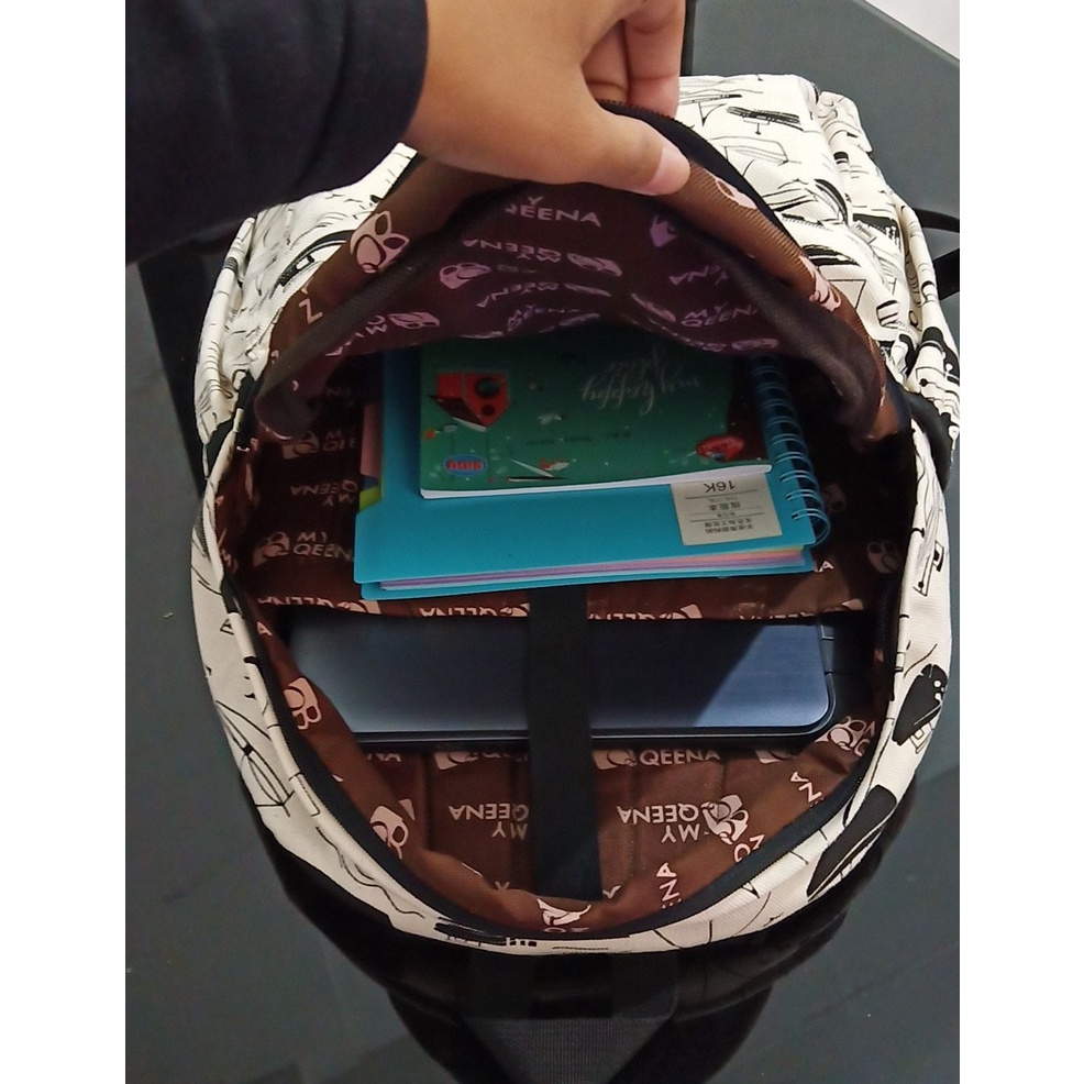 My Qeena Tas Sekolah Anak Kanvas Tebal