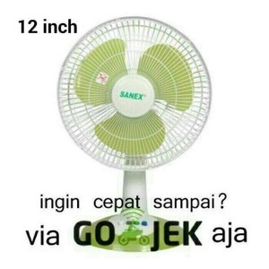 Desk Fan/Kipas Angin Listrik SANEX 12 INCH Full Warna Garansi Termurah