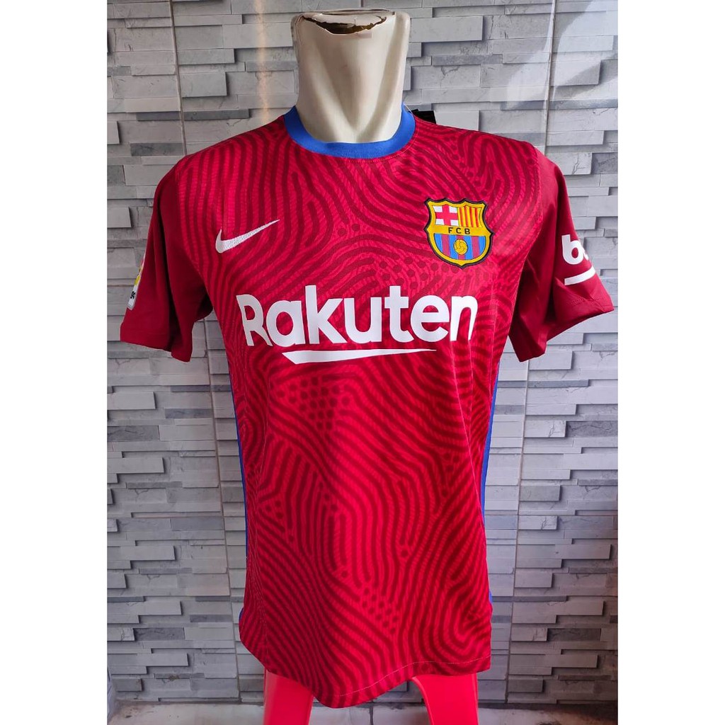 HQ JERSEY BOLA BARCA GOAL KEEPER KIPER MERAH 2020-2021 GO HQ IMPORT