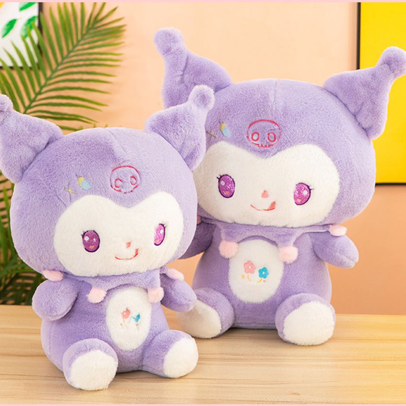 Cute Plushie Anime Sanrio Kuromi Kawaii Stuffed Dolls Cinnamoroll Hello Kitty My Melody Figure Children Plush Gift Birthday Toys