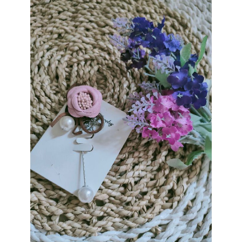 Tuspin bunga mutiara / tuspin cantik / bros tuspin bunga / tuspin mutiara