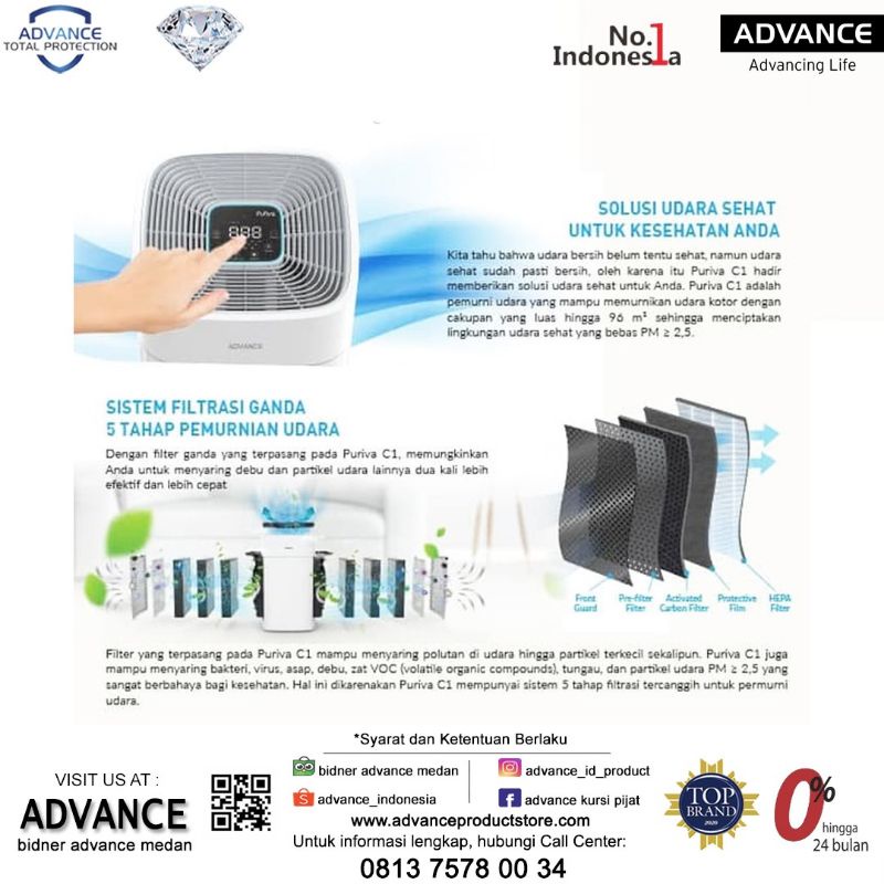 Air purifier Advance purivaC1