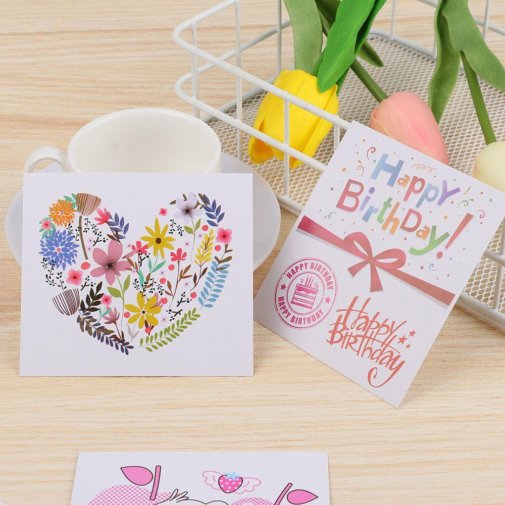 Nanas 50 Pcs Kartu Ucapan Kraft Paper Craft Mother's Day Perlengkapan Pernikahan Handmade