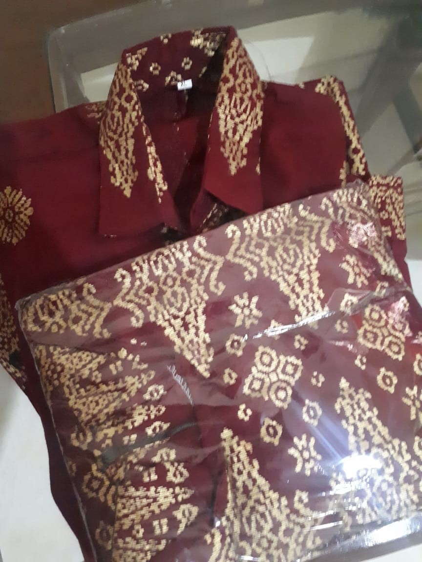 Maura Couple - Sania Ruffle Batik Couple Ori Ndoro Jawi -  Batik Modern Pekalongan