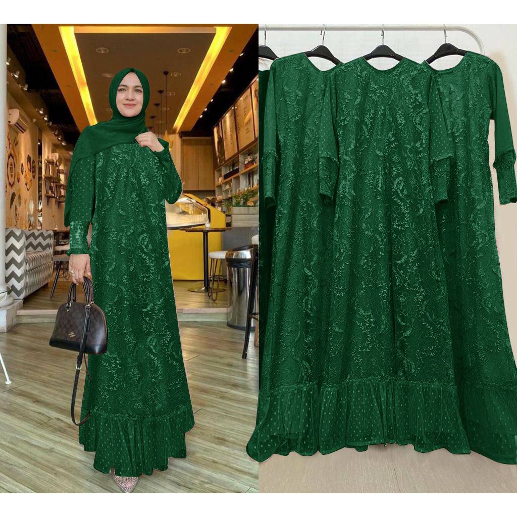MAXI HUMAIRA M- L-XL-2XL /MAXI PUTIH /GAMIS PUTIH/ MAXI MEWAH / MAXI KONDANGAN / GAUN MAXI / MAXI PE