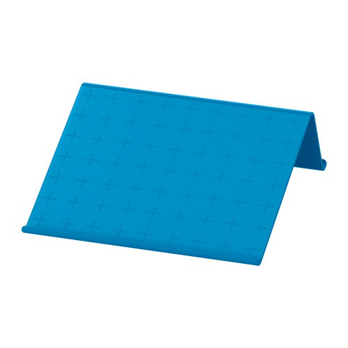 IKEA ISBERGET Stand tablet, biru, 25x25 cm