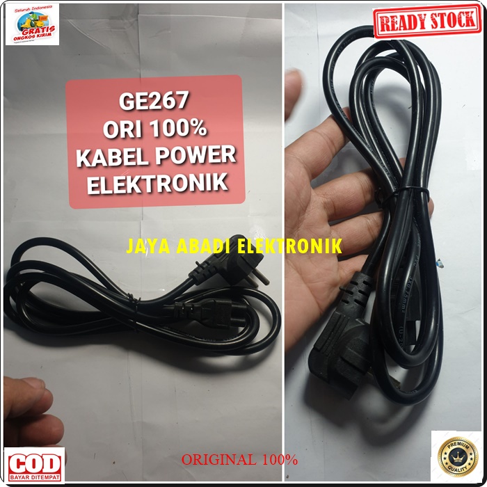 G267 ORIGINAL KABEL POWER ADAPTOR LAPTOP DLL 3 LUBANG KOMPUTER PC ELEKTRONIK CABEL CABLE LISTRIK SETRUM CAS G267  original Kabel power tebal cable laptop rice cooker DLL multi fungsi notebook 3lubang komputer pc listrik cas casan elektronik setrum elektri