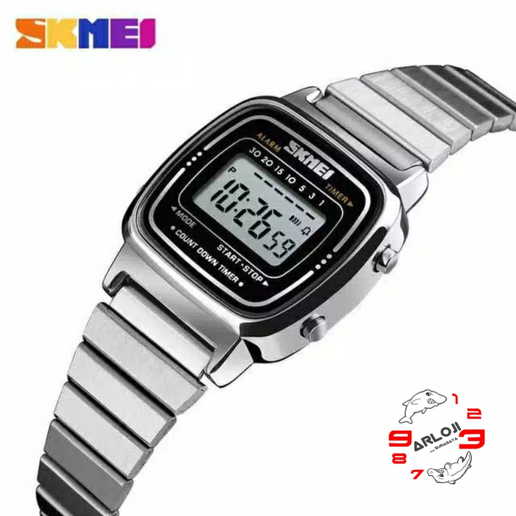 arloji_surabaya • Jam Tangan Wanita Skmei 1252 Digital Original Stainless