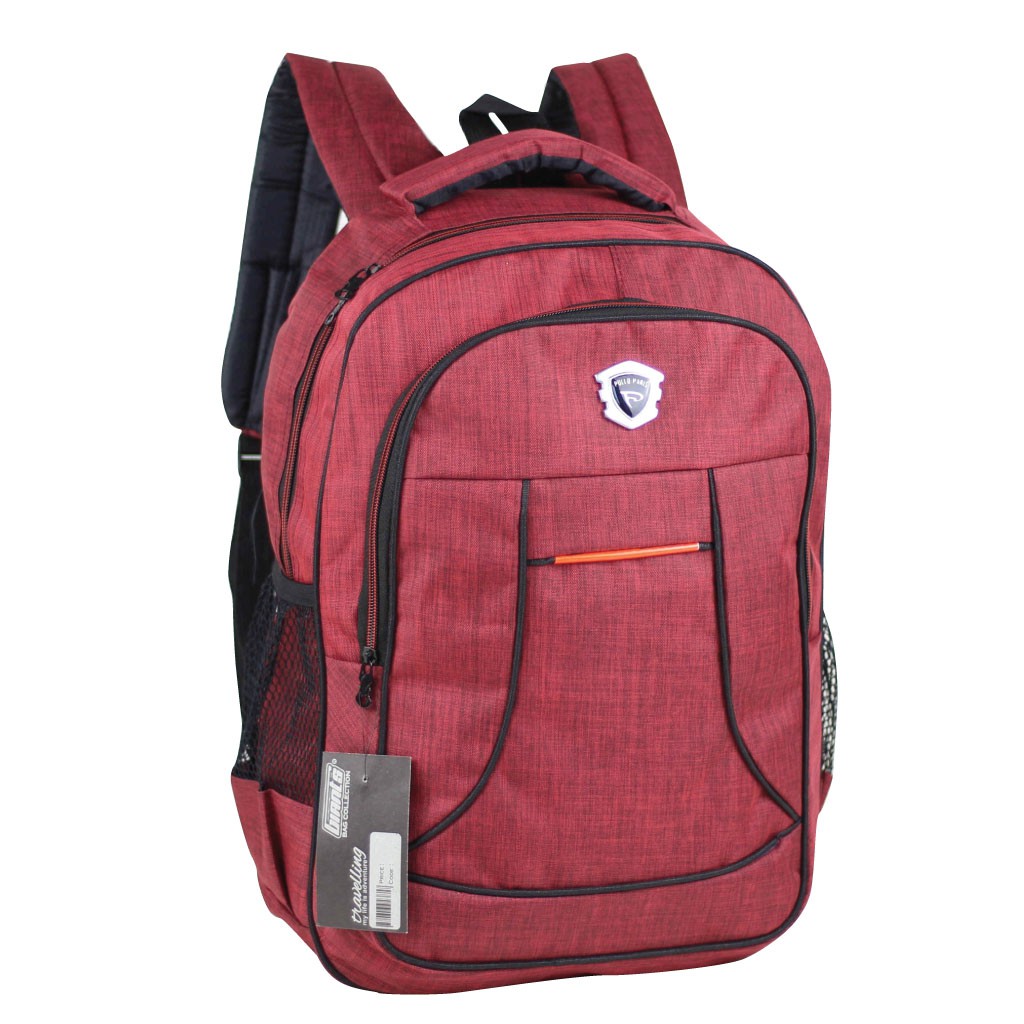 Tas Kuliah Ransel Punggung Tas Sekolah Tas Punggung Denim Scotlet Tas Merah Ransel Cowok