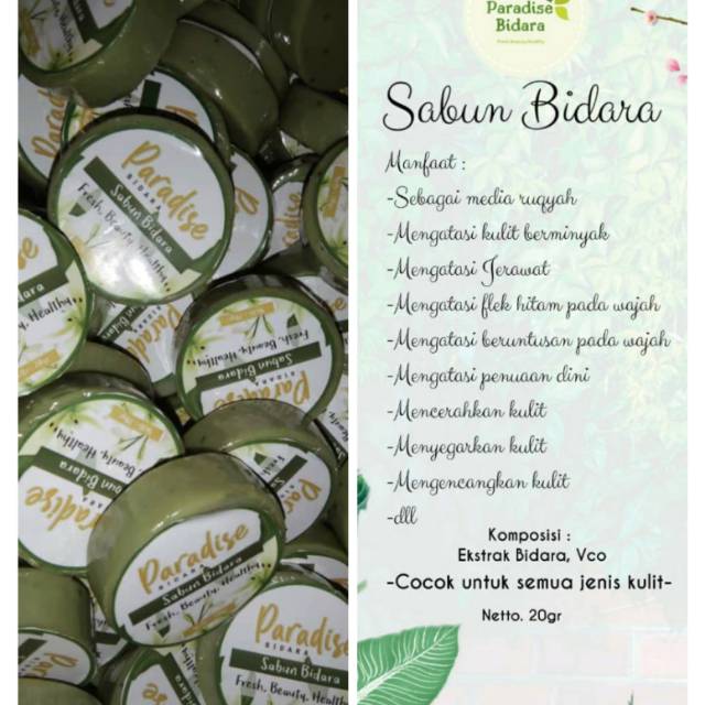 Sabun herbal bidara (bidara + vco)