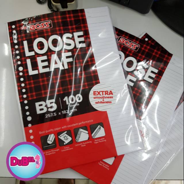 

Isi Binder B5 / Kertas File B5 / Loose Leaf B5 Bigboss 100 lembar