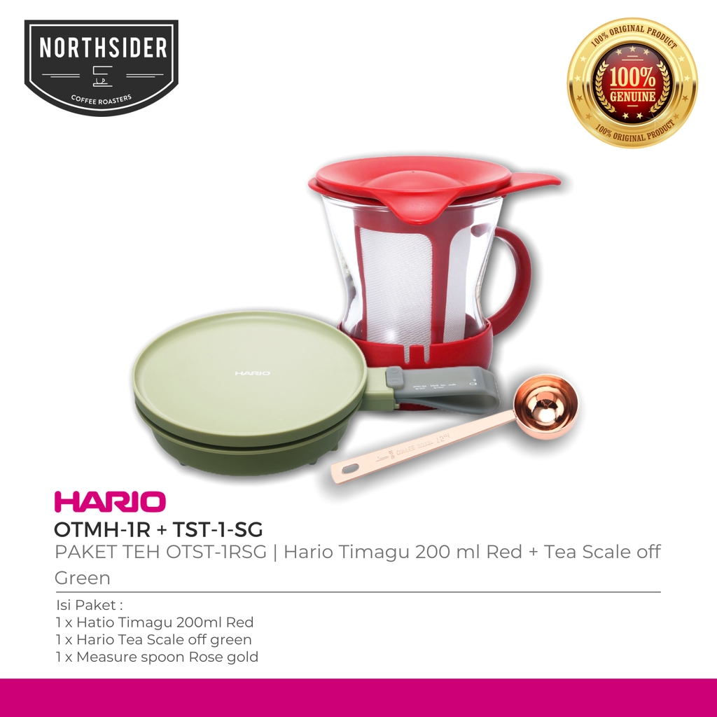 Promo PAKET ALAT TEH | Hario Timagu 200 ml + Tea Scale off