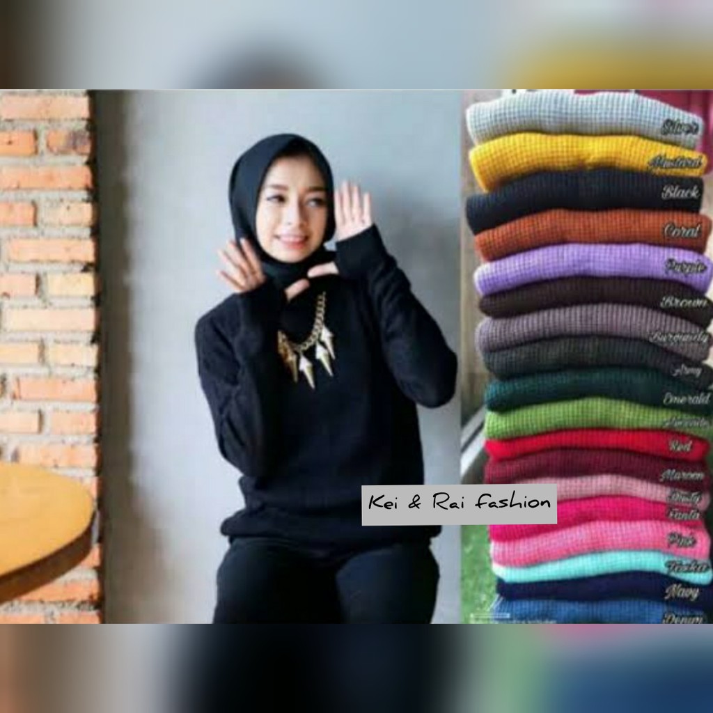 sweater roundhand wanita-sweater rajut wanita