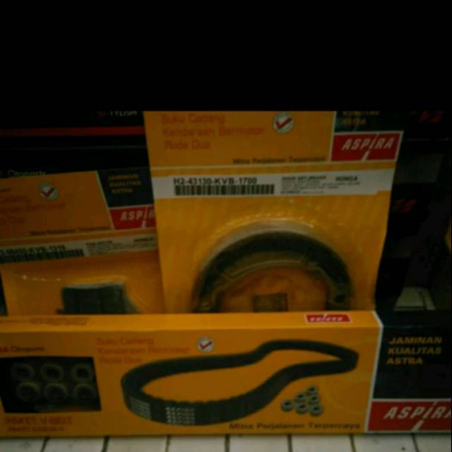 Paket v-belt set roller + kampas rem depan belakang Beat F1/vario 110 F1/spacy f1/Scoopy f1 Aspira