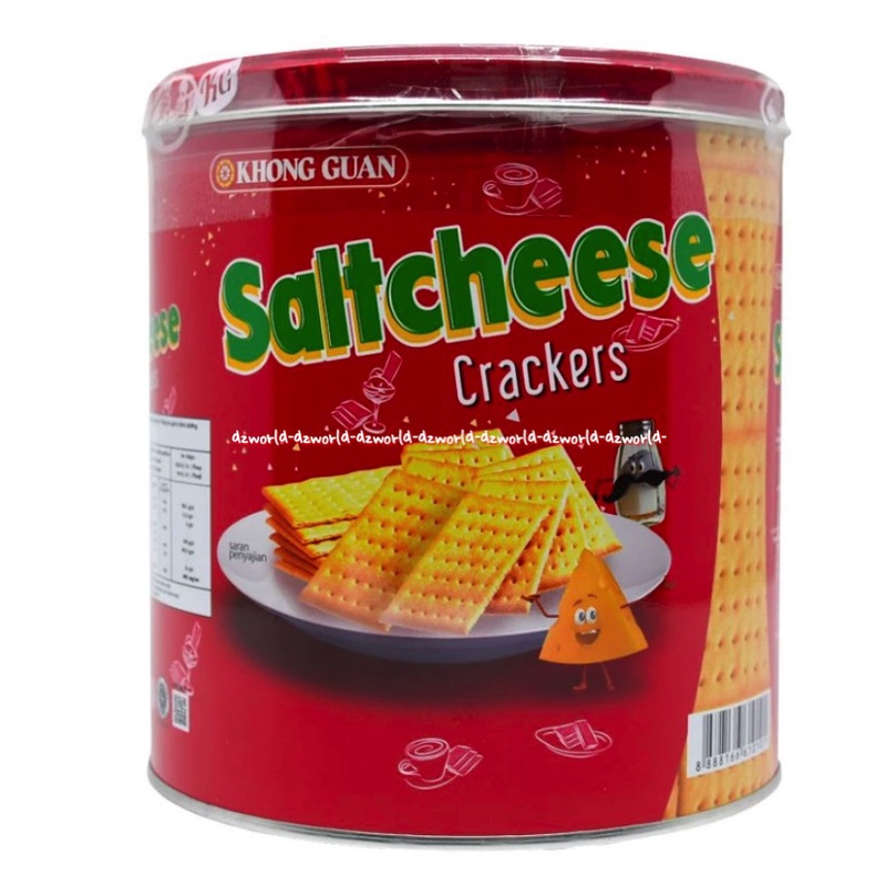 Khong Guan 336gr Saltcheese Crakers Snack Cemilan Keju Asin Salt Cheese Kong guan Kongguan Sakt Cheese Crack Kers