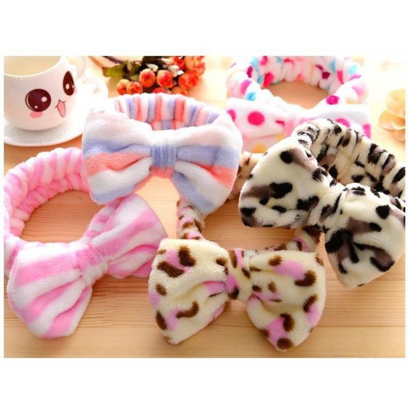 Bandana mandi Bando mandi / make up bando pita / kelinci / rajut