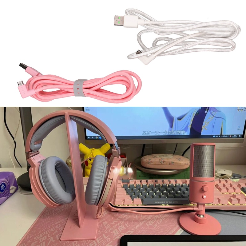 Bt Mic Cable Line USB Charging Cable Pengganti Mikrofon Streaming Seiren X USB